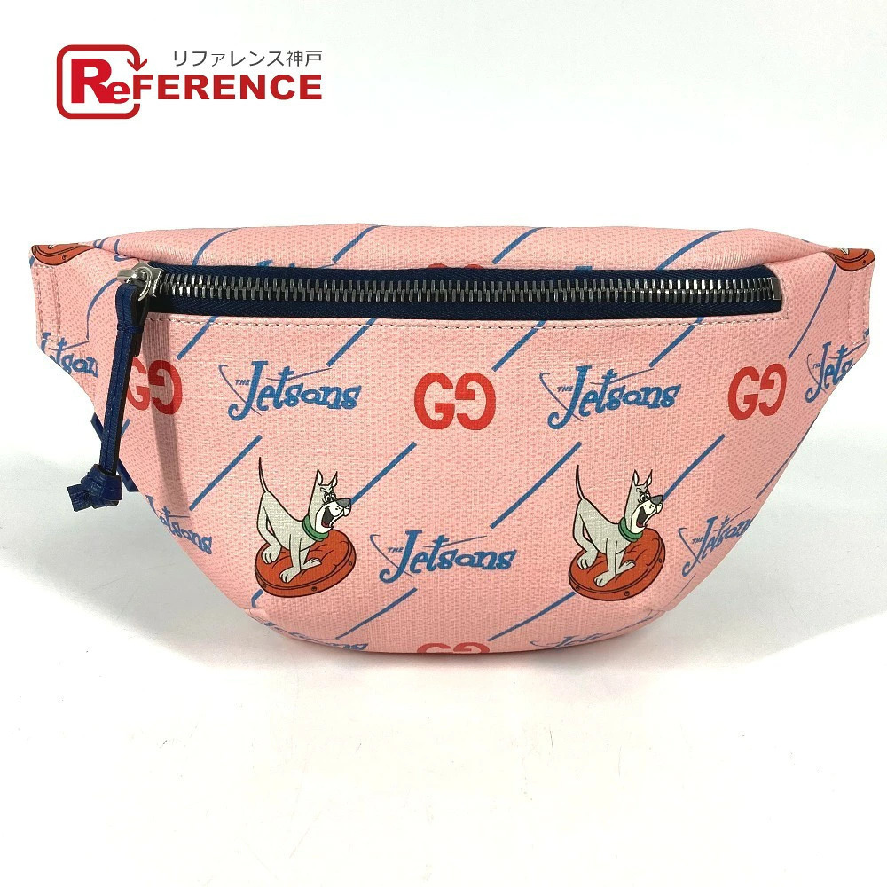 Gucci The Jetsons Cross Shoulder Bag Belt Body Leather Pink